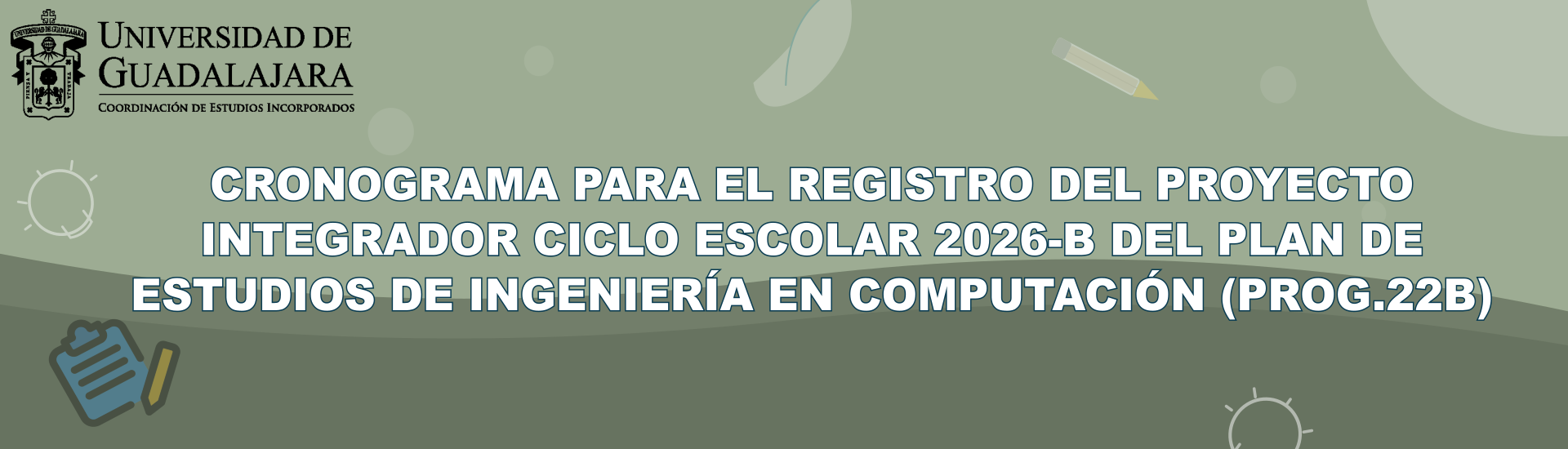 Cronograma para el registro del Proyecto Integrador ciclo escolar 2026-B